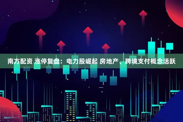 南方配资 涨停复盘：电力股崛起 房地产、跨境支付概念活跃